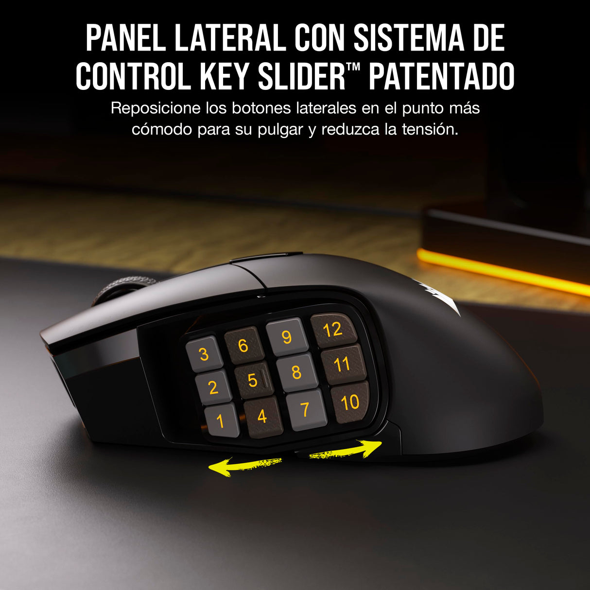 Corsair SCIMITAR ELITE WIRELESS MMO Ratón para Juegos - 26,000 DPI - 16 Botones Programables - Batería Hasta 150hrs - Compatible con iCUE - PC, PS5, PS4, Xbox - Negro