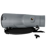 Bresser Monocular Wave 12x50 con Alto Aumento, Revestimiento Cristal BaK - 4, Resistente al Agua y Adecuado para Personas con Gafas, Gris