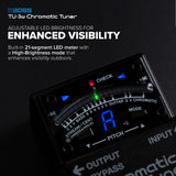 Afinador de suelo cromático BOSS TU-3W con innovación y técnica Waza | Excelente afinador de pedalera para guitarra y bajo | Circuito rediseñado con bypass con buffer o true seleccionable