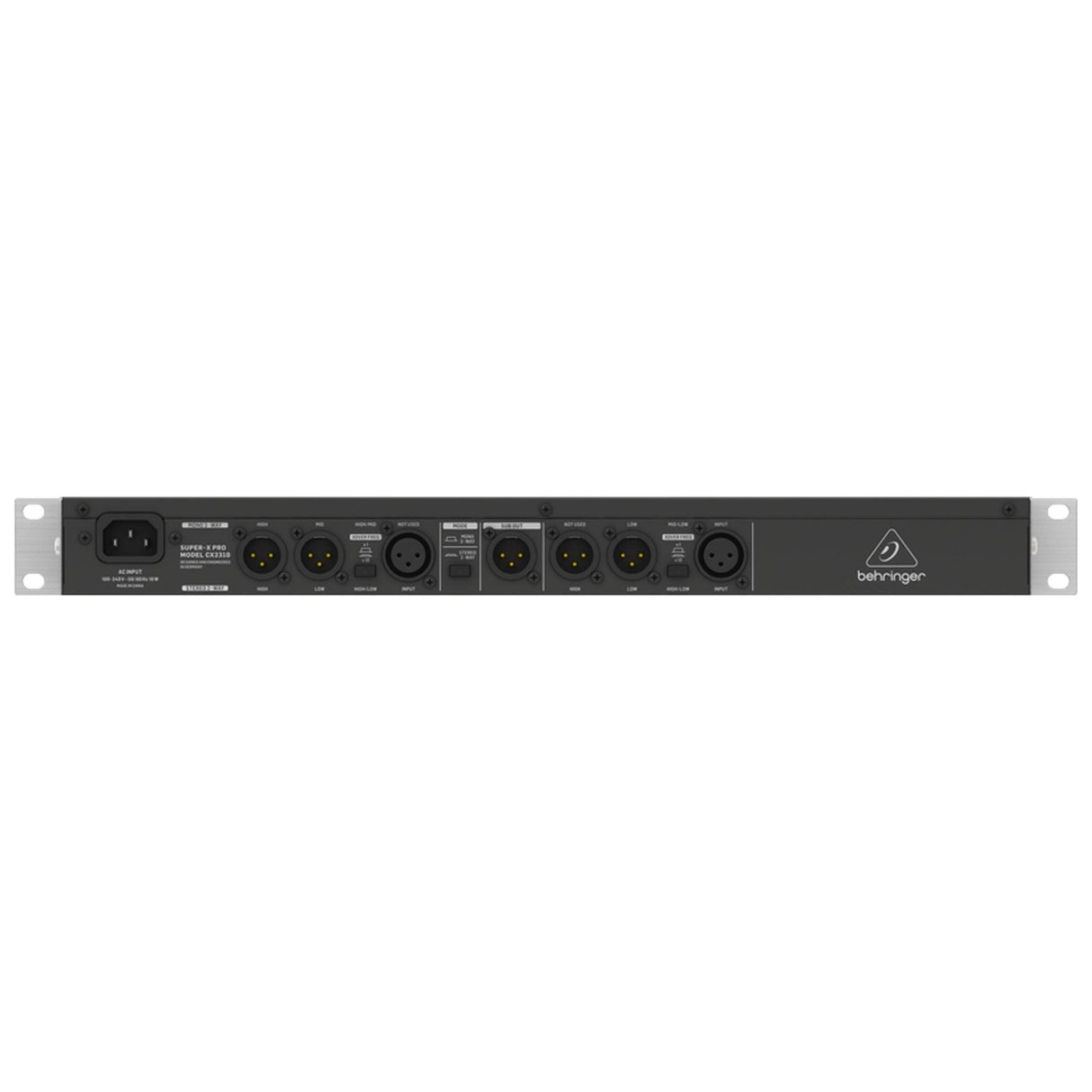 Behringer SUPER-X PRO CX2310 V2 Crossover estéreo de alta precisión de 2 vías/mono de 3 vías con salida de subwoofer