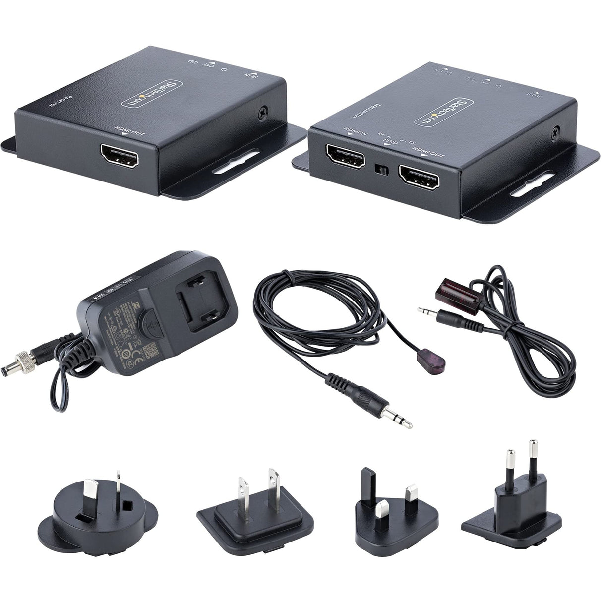 StarTech.com Extensor HDMI por CAT5/CAT6, 4K de 30Hz para 39m o 1080p para 70m, Alargador HDMI, Juego Transmisor y Receptor PoC HDMI, Infrarrojos - para Vídeo Local (EXTEND-HDMI-4K40C6P1)
