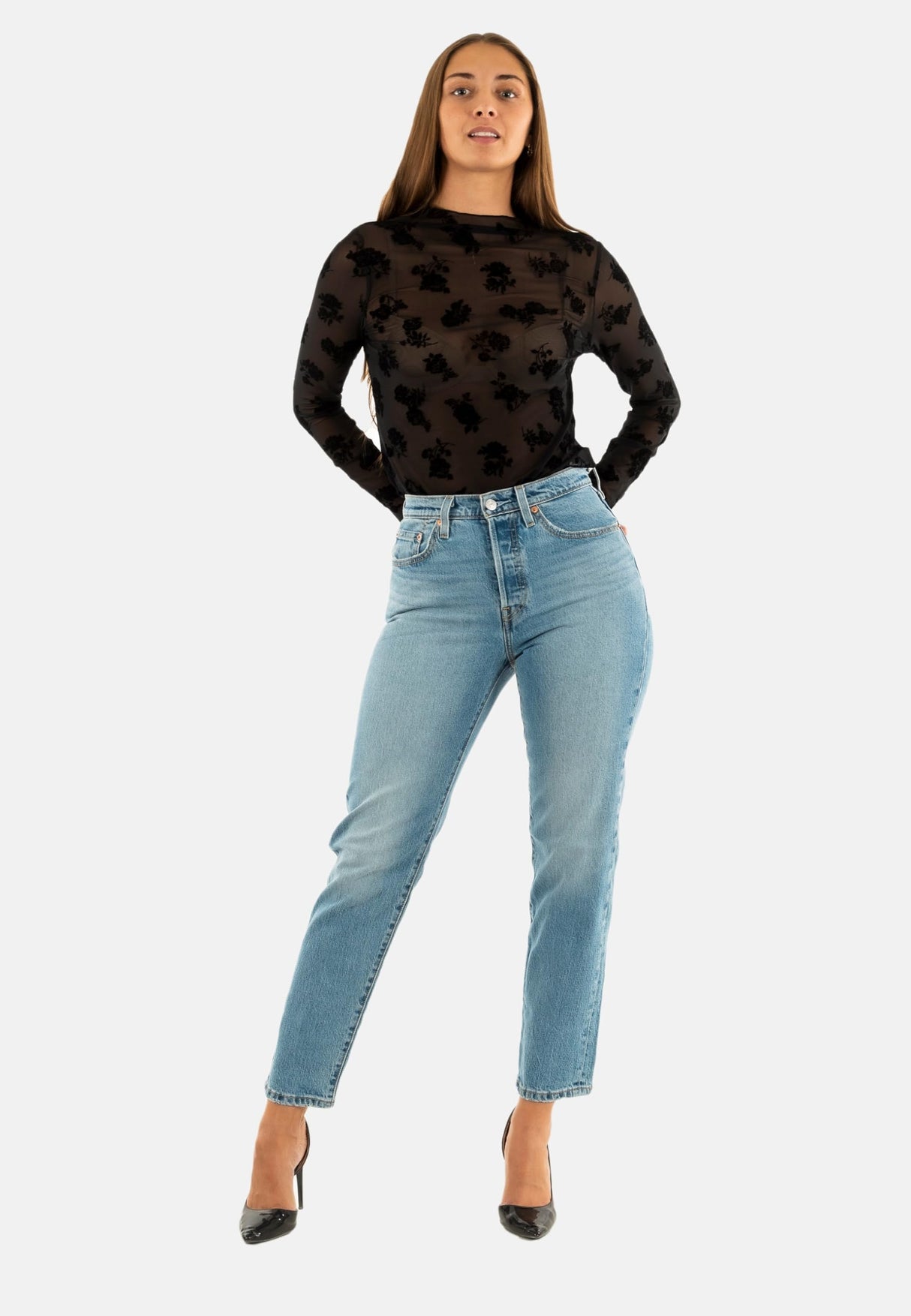 Levi's 501 Crop Vaqueros, Where To Now Ndx, 25W / 26L Mujer