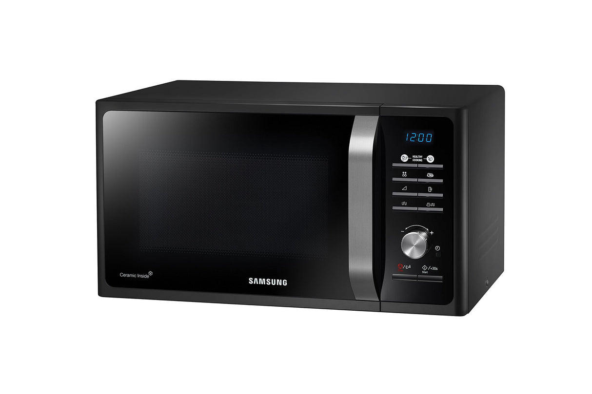 SAMSUNG MG23F301TCK/ET Microondas (Encimera, 23 l, 800 W, Botones, Giratorio, Retirable), Negro