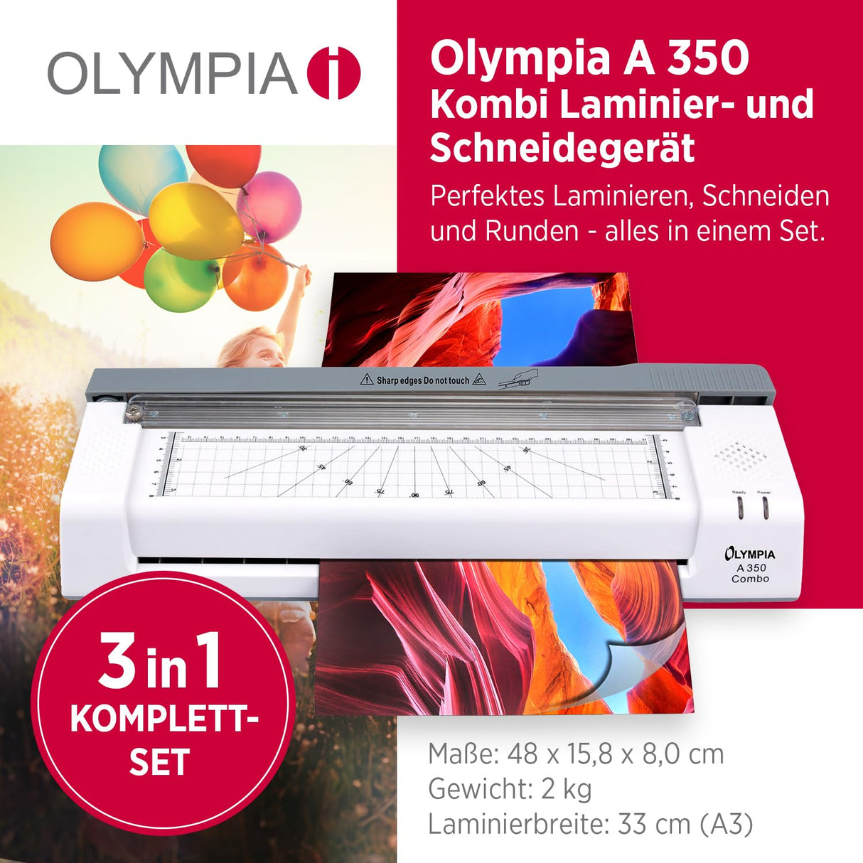 Olympia Kit de laminación A 350 Combo 3130 DIN A3