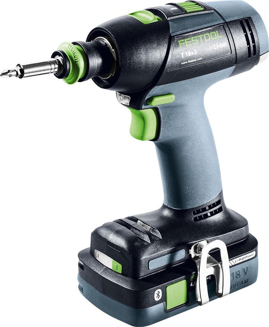 Festool Taladro atornillador a batería T 18+3 HPC 4,0 I-Plus