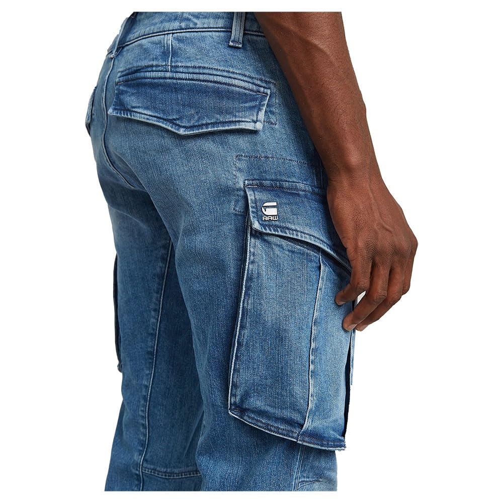 G-STAR Rovic Zip 3D Regular Tapered Denim Jeans, Jeans para Hombre, Azul (Antique Faded Uniform Blue D23077-d761-h150), 35W / 34L
