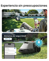 eufy E15 Cortacésped Robótico sin Cable Perimetral,Sin Señal Perdida, Sin RTK,TrueVision, Navegación Inteligente, Jardín hasta 800 m², Corte Preciso Bordes, Evita Obstáculos, Control por App