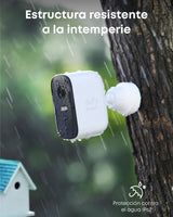 eufy Security eufyCam 2C Pro, Camara vigilancia WiFi Exterior, Camara de vigilancia Exterior, Requiere el Sistema HomeBase 2,180 días de duración de la batería, 2K resolución, nessun Costo mensile