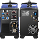 FlowerW Soldadora Inversora, Multifunción Combo 3 en 1 Soldadora MIG, TIG y STICK/MMA, 1 Fase 220 V +/- 10% 20-200 a IP21S, Azul