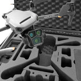 TOMcase Maleta para Drones Ready to Fly para dji Mavic 3 / Pro/Classic, Mando a Distancia estándar o dji RC/RC Pro, Carga de baterías en la Caja, Maleta Impermeable - Made in Germany (RTF)