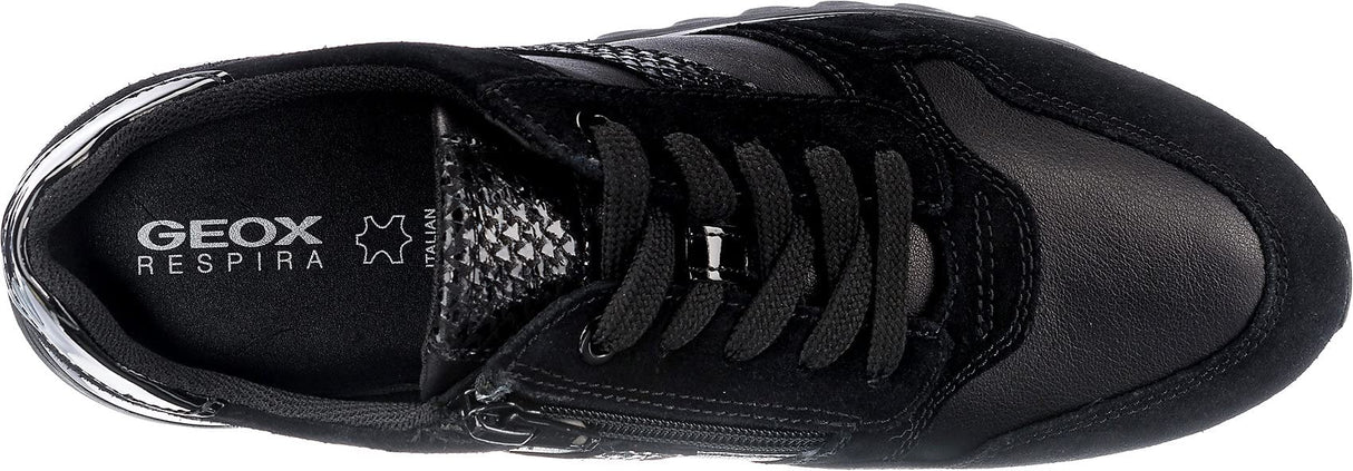 Geox D Tabelya A Sneakers Mujer Negro 40 EU
