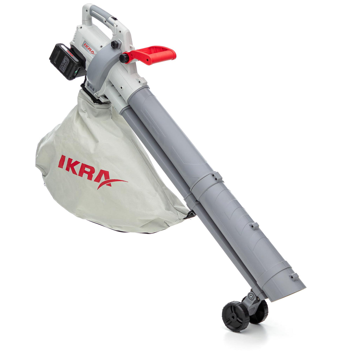 IKRA 3en1 Aspirador soplador a batería IALS 2-20 Incl. 2 baterías Recargables y Cargador rápido Doble