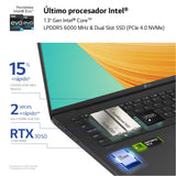 LG gram 16Z90R-E.AD78B Ordenador Portátil 16 Pulgadas, Intel Core i7, 32GB RAM, 1TB SSD, NVIDIA RTX3050 4GB, Panel IPS antirreflejo, WQXGA, 1.29 kg, 22.5 Horas, Windows 11 Home, Negro, Teclado QWERTY