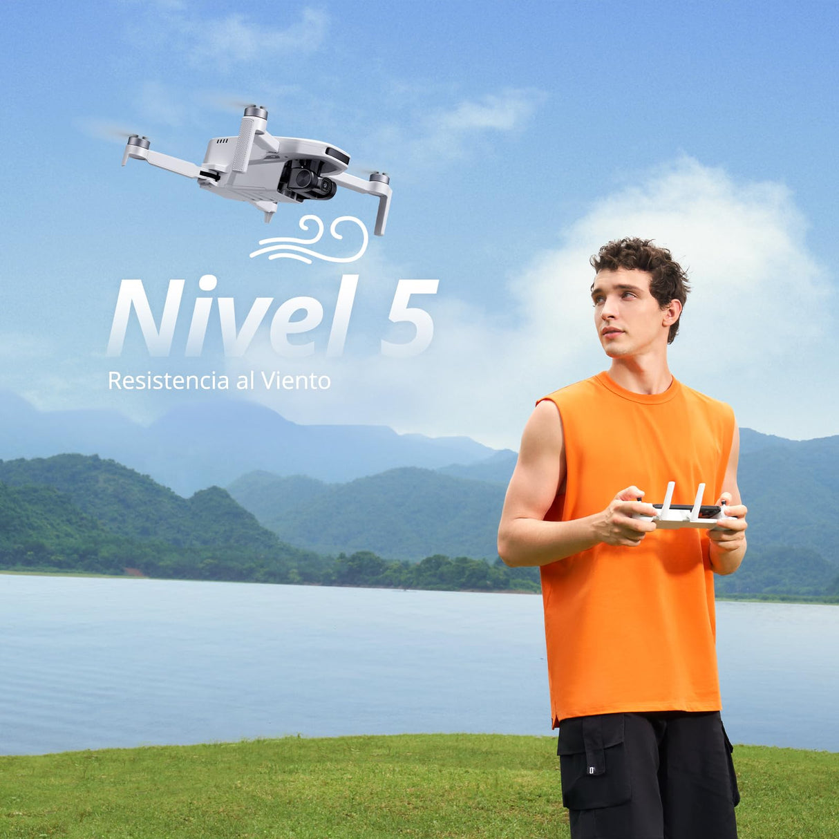 Potensic ATOM LT GPS Dron con Cámara 2.5K, 4 km Transmisión, < 249 g, 40x2 Mins de Vuelo, Resistencia al Viento Nivel 5, FPV Dron para Adulto Principiante con RTH/Sígueme/Waypoint/Vuelo en Círculo, C0