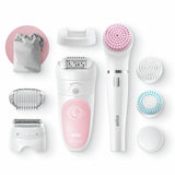 Braun Silk-épil 5 Depiladora Eléctrica Mujer 3 en 1, Kit de belleza para una sepilación suave, 5 5-825 Blanco/Gris
