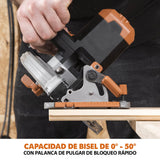 Evolution Sierra circular inalámbrica R165CCS-Li de Evolution Power Tools con corte multimaterial - Incluye batería de 4 Ah y cargador, hoja TCT de 165 mm y garantía de 3 años