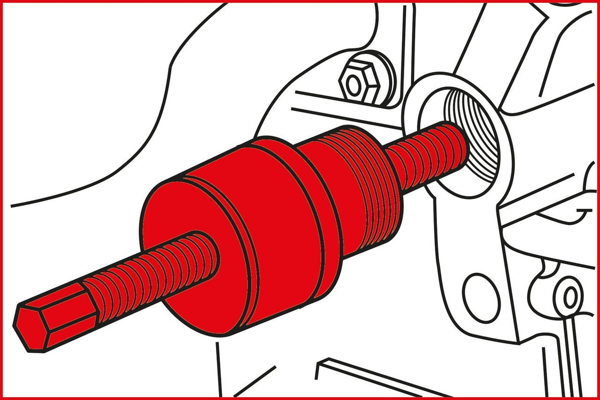 KS Tools 400.1475 Juego de herramientas de reglaje de motores para BMW, 16 pzs