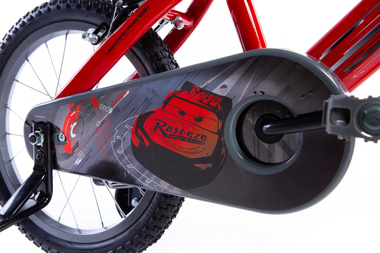 Huffy Bicicletta Pollici Bicicleta de 16 Pulgadas Disney Cars Luxury, Unisex-Baby, Rojo