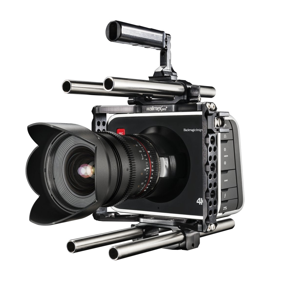 Walimex pro Aptaris Blackmagic Cinema - Soporte para videocámaras, Plateado