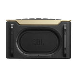 JBL Authentics 200, altavoz inteligente con tecnología Bluetooth, diseño retro, con cuadrícula gris, Wi-Fi integrado, Google Assistant, Amazon Alexa, AirPlay, JBL One App, negro