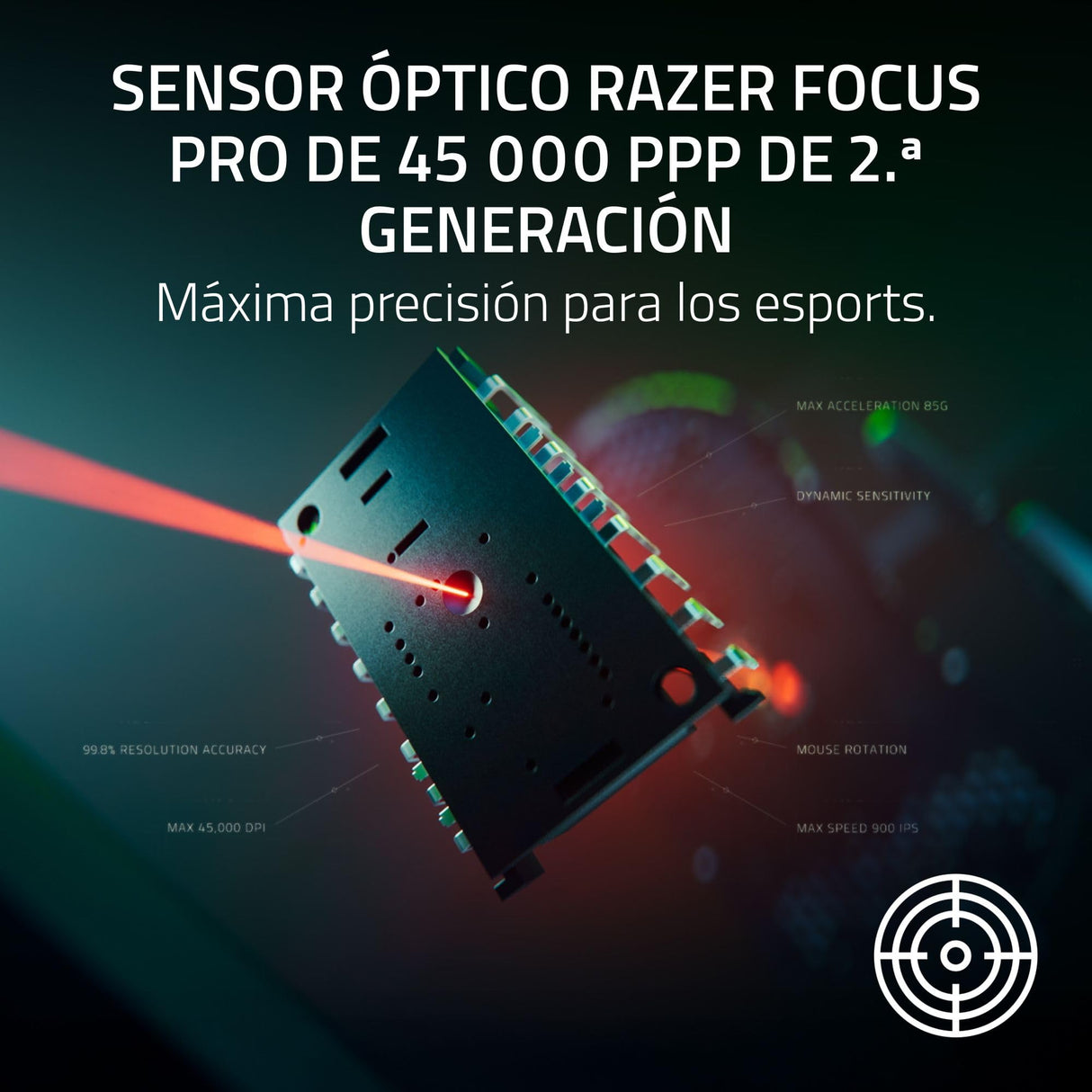 Razer DeathAdder V4 Pro - Ratón para Esports ergonómico inalámbrico y Ultraligero - 56g - 2,4 GHz Hyperspeed - Focus Pro 45K Sensor - 8K Hz Polling - Switches ópticos Gen-4 - PC/Mac | Negro