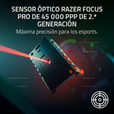 Razer DeathAdder V4 Pro - Ratón para Esports ergonómico inalámbrico y Ultraligero - 56g - 2,4 GHz Hyperspeed - Focus Pro 45K Sensor - 8K Hz Polling - Switches ópticos Gen-4 - PC/Mac | Negro