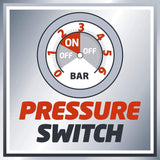 Einhell GC-WW 1250 NN - Grupo de presión con Hidrobox (1200 W, 5000 L / h Tasa de suministro máx., Presión de entrega máxima 5 bar, interruptor de presión, manómetro, contenedor de 20 L)