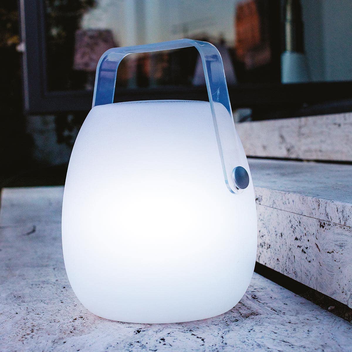 Lumisky Altavoz Bluetooth SO PLAY inalámbrico, con LED blanco/multicolor regulable, altura de 30 cm, con mando a distancia