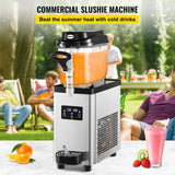 VEVOR, Vevor Máquina de Granizado de Hielo Comercial 6L Máquina para Hacer Granizados Comercial 19x47x60 cm, de Acero Inoxidable 300 W con Agitadores Dobles para Restaurante, Bar