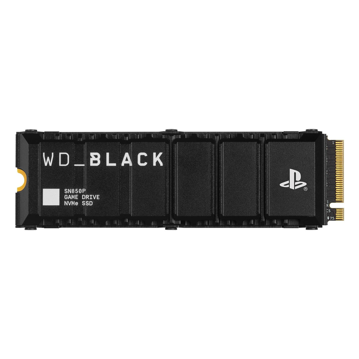WD_BLACK SN850P SSD PS5, 2TB M.2 2280, Licencia Oficial para Consolas Playstation 5 PS5, Velocidades hasta 7300 MB/s, PCIe NVMe SSD con Disipador Optimizado, SSD para Juegos internos, Negro