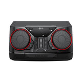 LG CK43N - Microcadena XBOOM, Sistema de Sonido 300W, Bluetooth, USB, Entrada Aux, Sincronización TV, Control de Fiesta, Ecualizador, Reproductor MP3, Audio Potente para Casa y Fiestas, Negro