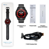 Ticwatch Pro 5 Enduro Black Smartwatch para Hombres 1.43 "Android Wear OS Reloj Inteligente 90 Horas de batería 110+ Modos de Entrenamiento 7/24 Ritmo cardíaco No es Compatible con iPhone/iOS