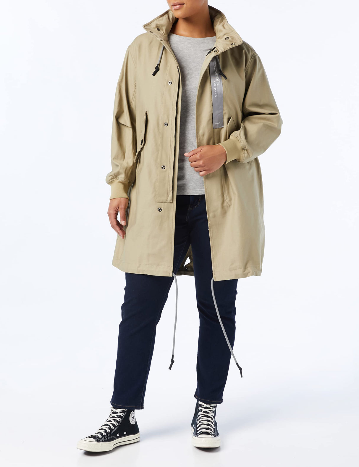 G-Star Para Mujer Parka Fishtail, Beige (tree house D21020-C960-C941), M