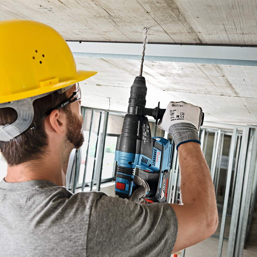 Bosch Professional 18V System GBH 18V-26 F - Taladro percutor inalámbrico (sin batería, 18 V, Ø de perforación en hormigón: 4-26 mm, en L-BOXX)
