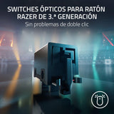 Razer DeathAdder V3 Pro - Ratón Ligero Inalámbrico Ergonómico para Deportes Electrónicos (63 Gramos, Sensor Óptico Focus Pro 30K, Interruptores de Ratón Gen-3, Hyperspeed Wireless) Negro