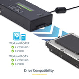 StarTech Duplicador Borrador SAS/SATA 1:1, 13GB/min, LCD (SATSASDUPE11)
