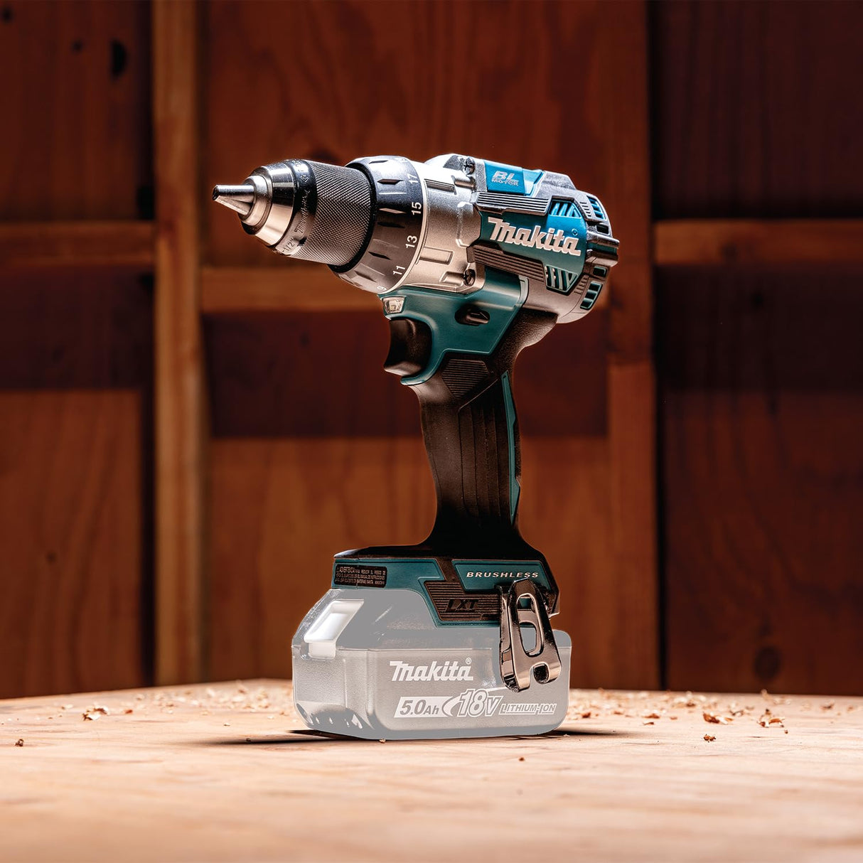 Makita DDF489Z 18V Li-ion LXT - Taladro sin escobillas de 13 mm, baterías y cargador no incluidos