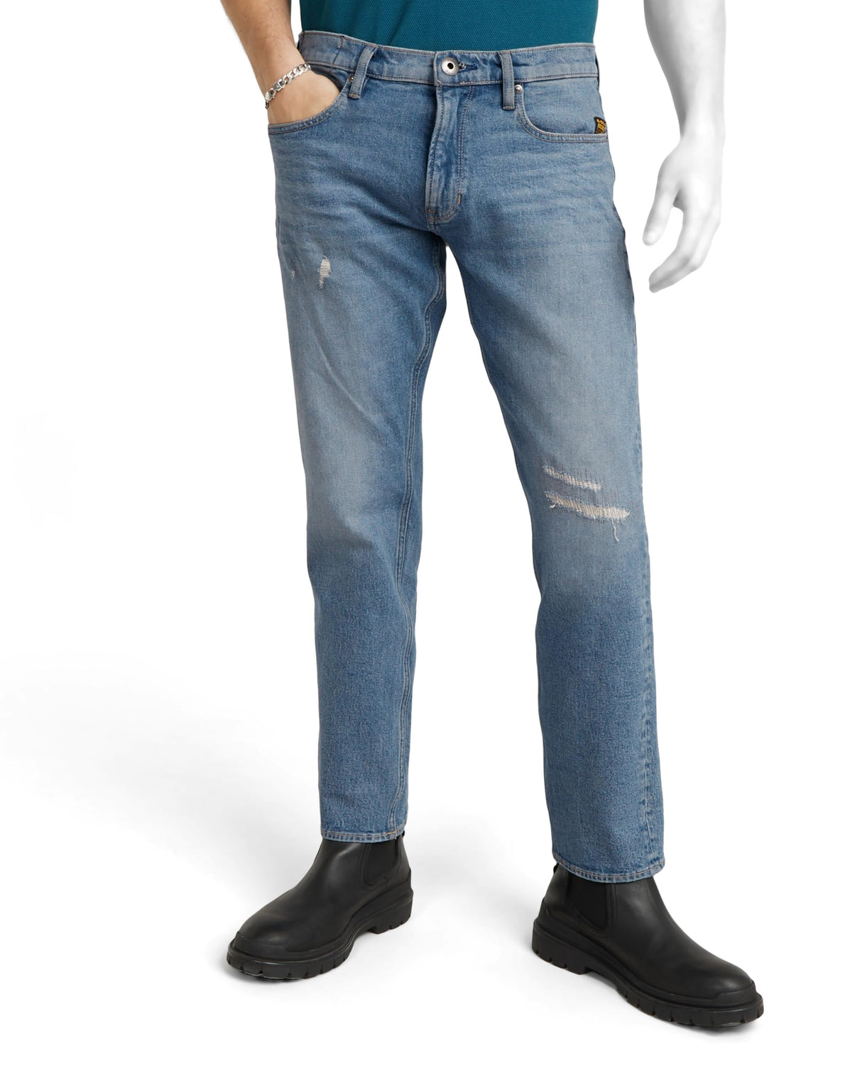 G-STAR Mosa Straight Jeans Hombre, Azul (Sun Faded Highcloud Restored D23692-d775-g726), 28W / 32L