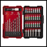 Einhell Professional Taladro percutor con batería TP-CD 18/60 Li-i BL +39 Power X-Change (18V, 60 Nm, set de puntas/brocas de 39 piezas, 2 baterías PXC de 2,0 Ah, E-Box Basic)