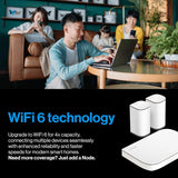 Linksys Sistema de Malla Wi-Fi de Doble Banda Velop Micro 6, Router Wi-Fi 6, Velocidad de hasta 3 Gbps, Alcance de 465 sq, Soporte para más de 150 Dispositivos, reemplaza el Router y el Amplificador