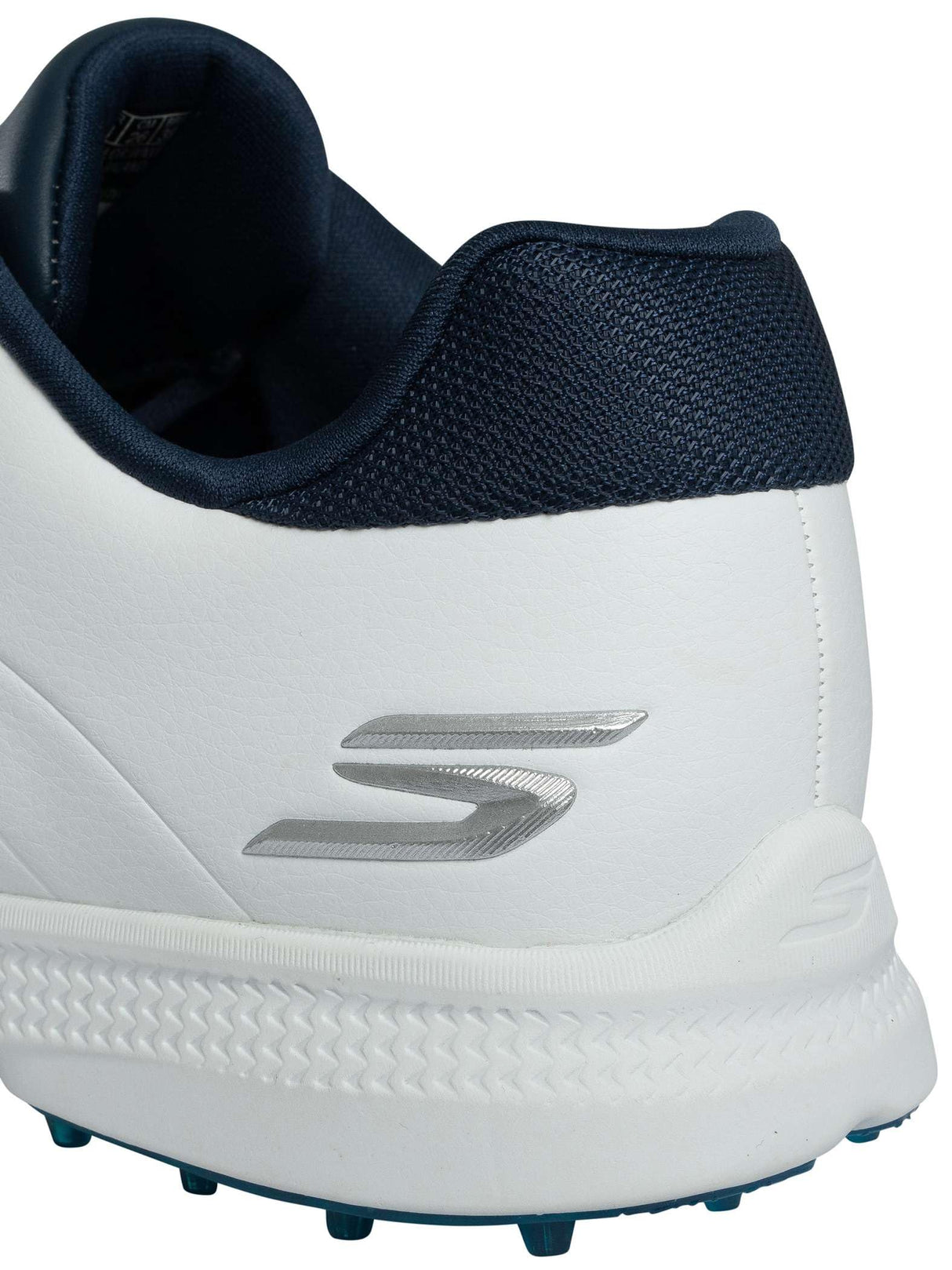 Skechers Hombre Entrenadores De Ritmo Go Golf, White/Navy/Blue, 43 EU