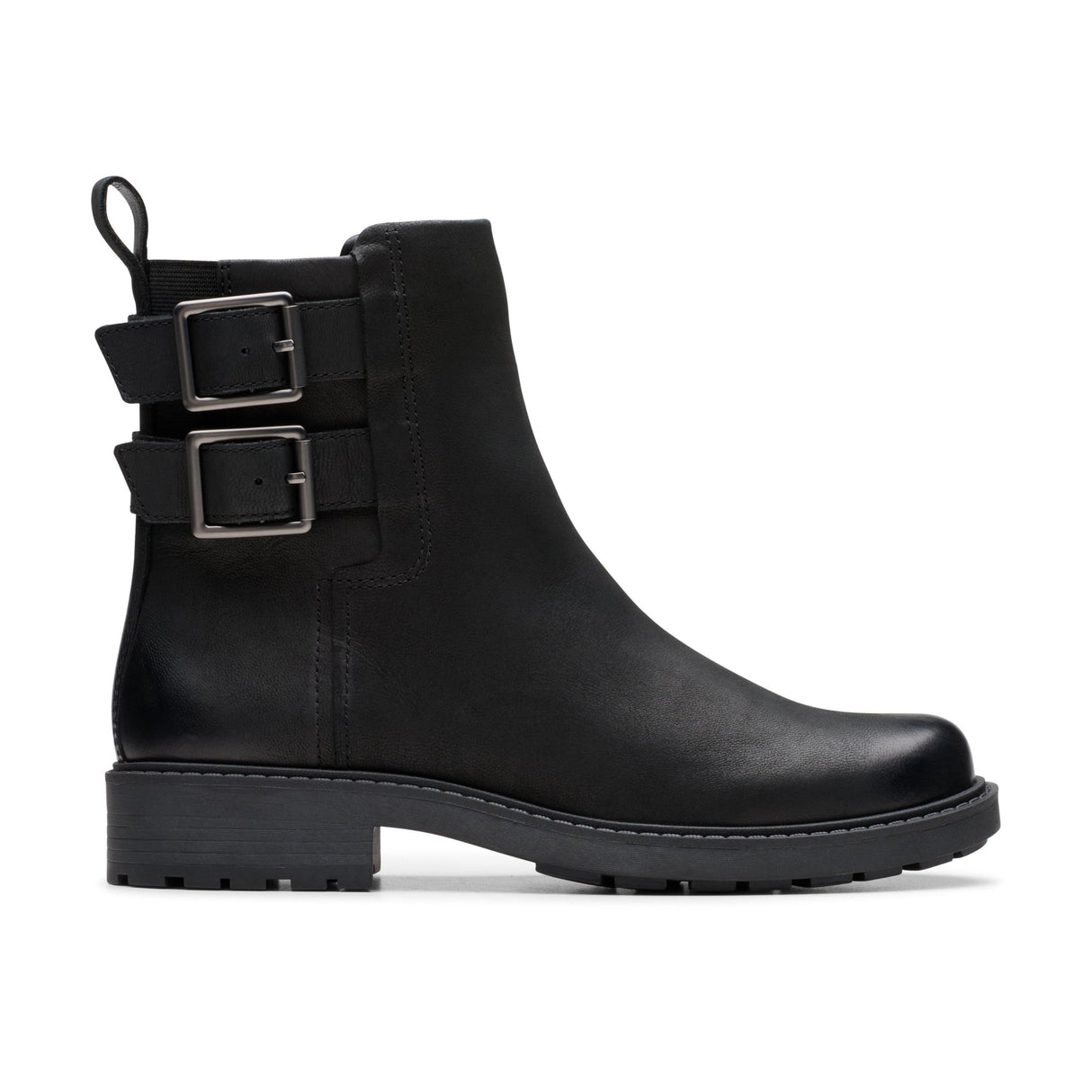 Clarks Bahía Orinoco2, Botas de Moda Mujer, Piel Negra, 37 EU