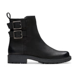 Clarks Bahía Orinoco2, Botas de Moda Mujer, Piel Negra, 37 EU