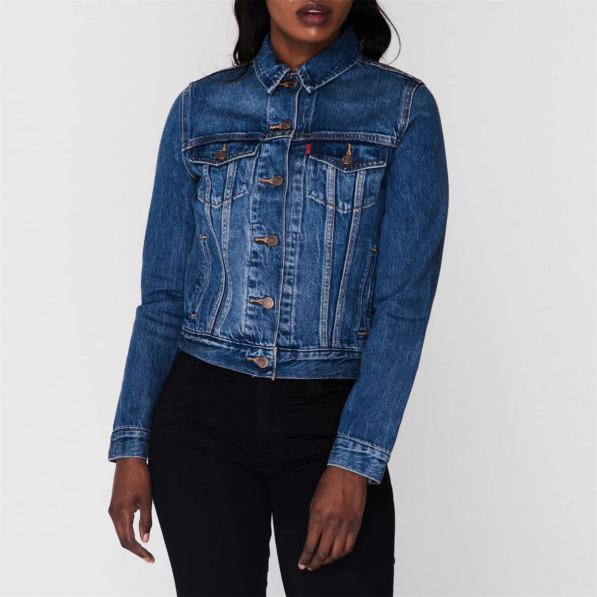 Levi's Original Trucker Chaqueta vaquera Mujer, Soft As Butter Dark, M