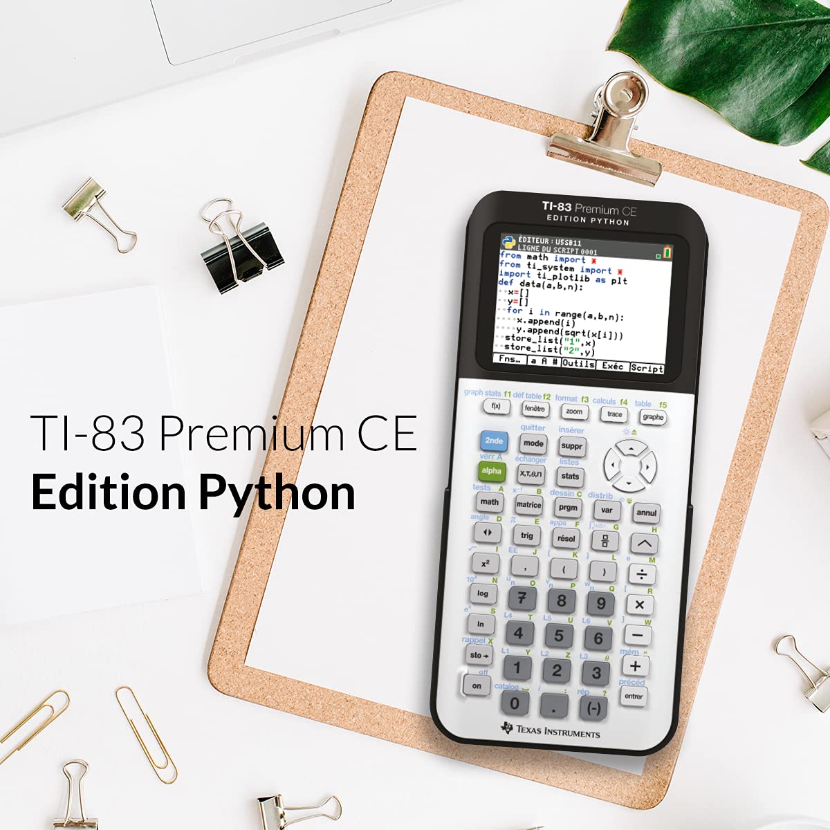 Texas Instruments TI-83 Premium CE Python - Calculadora científica color