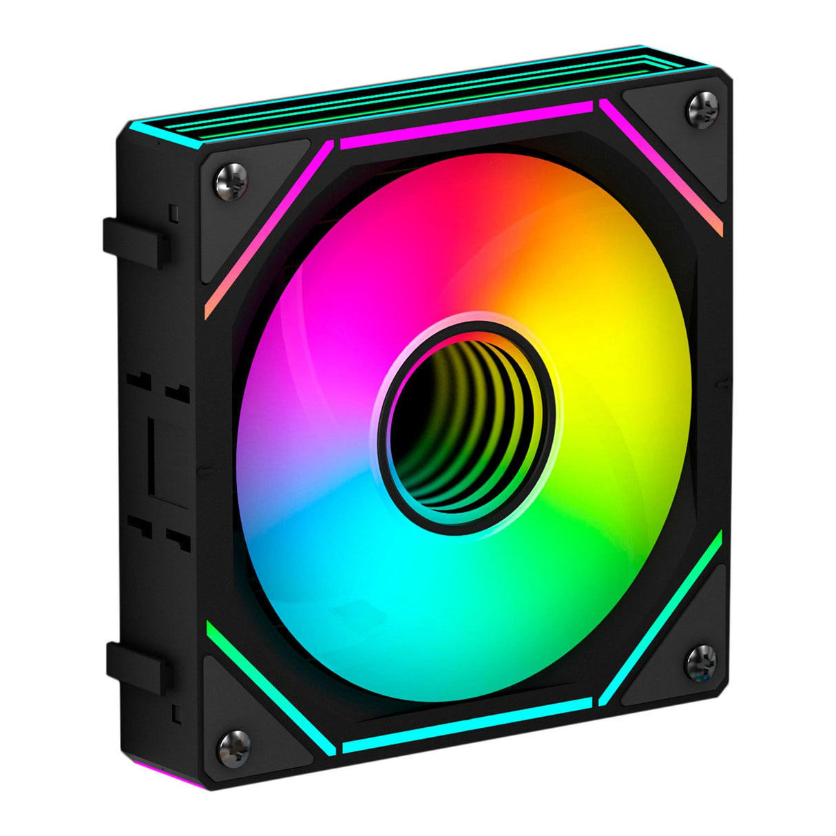ABYSM Gaming Refrigeración Líquida OCEANIC 240 Black ARGB, con Pantalla LCD de 2,8’’ Personalizable, para Monitorear Temperatura del CPU, Velocidad de Ventiladores y Otros Parámetros