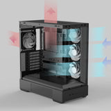ZALMAN P40 DS - Carcasa para PC (Torre Media), Color Negro