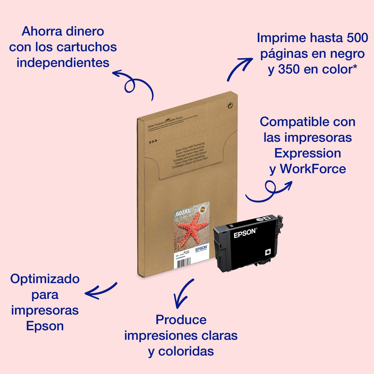 Epson 603XL cartucho multipack (4 colores) embalaje eco-friendly