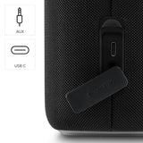 Hama Altavoz Bluetooth 30W, Resistente al Agua IPX4, Efectos de luz LED, 12 Horas de duración de la batería, Caja de música Bluetooth, Negro