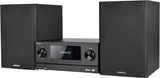 Kenwood M-9000S-B - Micro Sistema Hi-Fi con CD, Dab +, Radio por Internet, Spotify, FM, Bluetooth, USB y Gran Pantalla a Color TFT